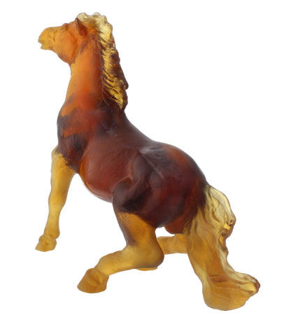 Daum France Wild Horse Crystal Sculpture Jean-Francois Leroy New In Box 02567-1