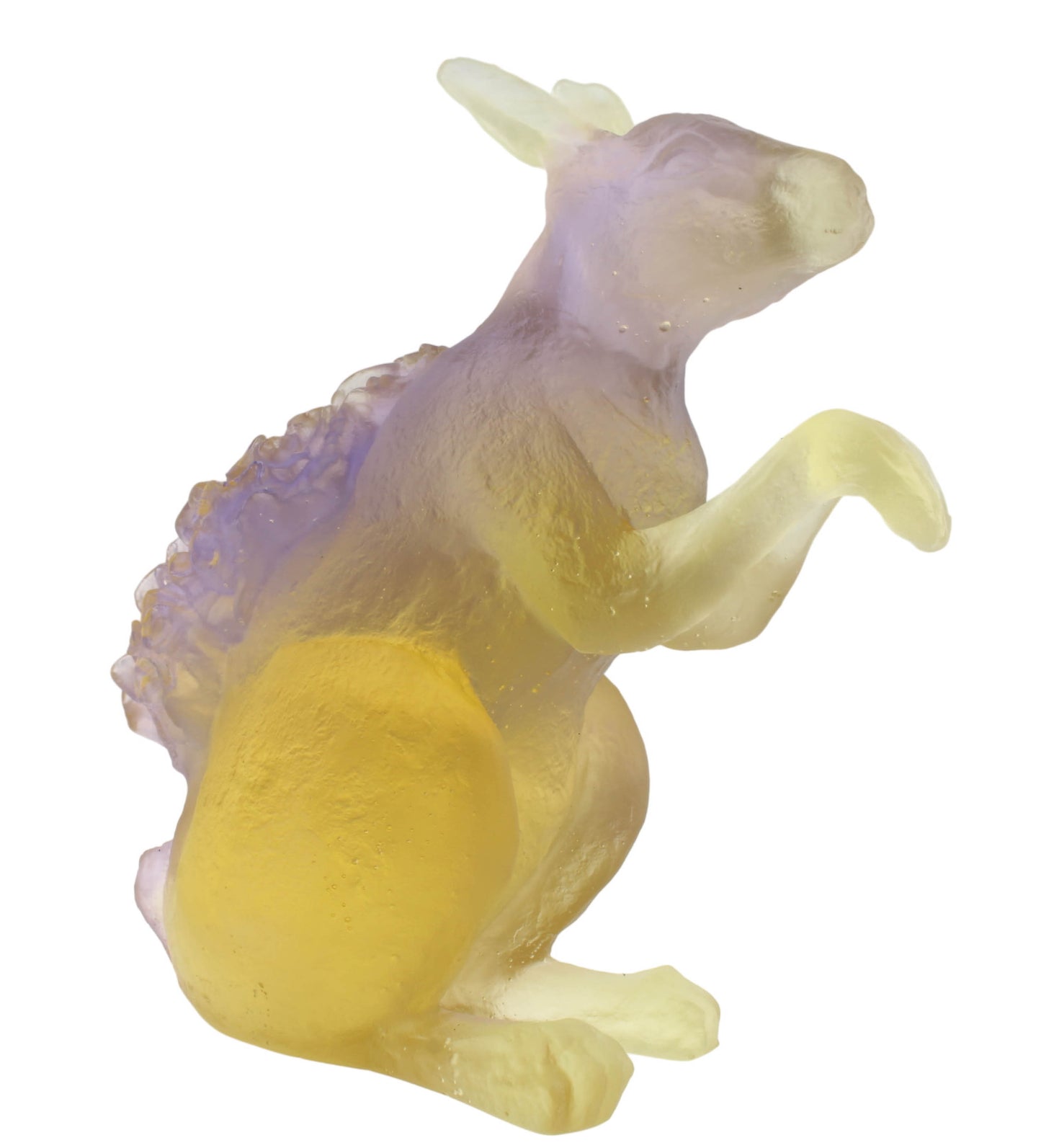 Daum France Rabbit Wonderland Crystal Sculpture Pâte de Verre Art Glass 05413