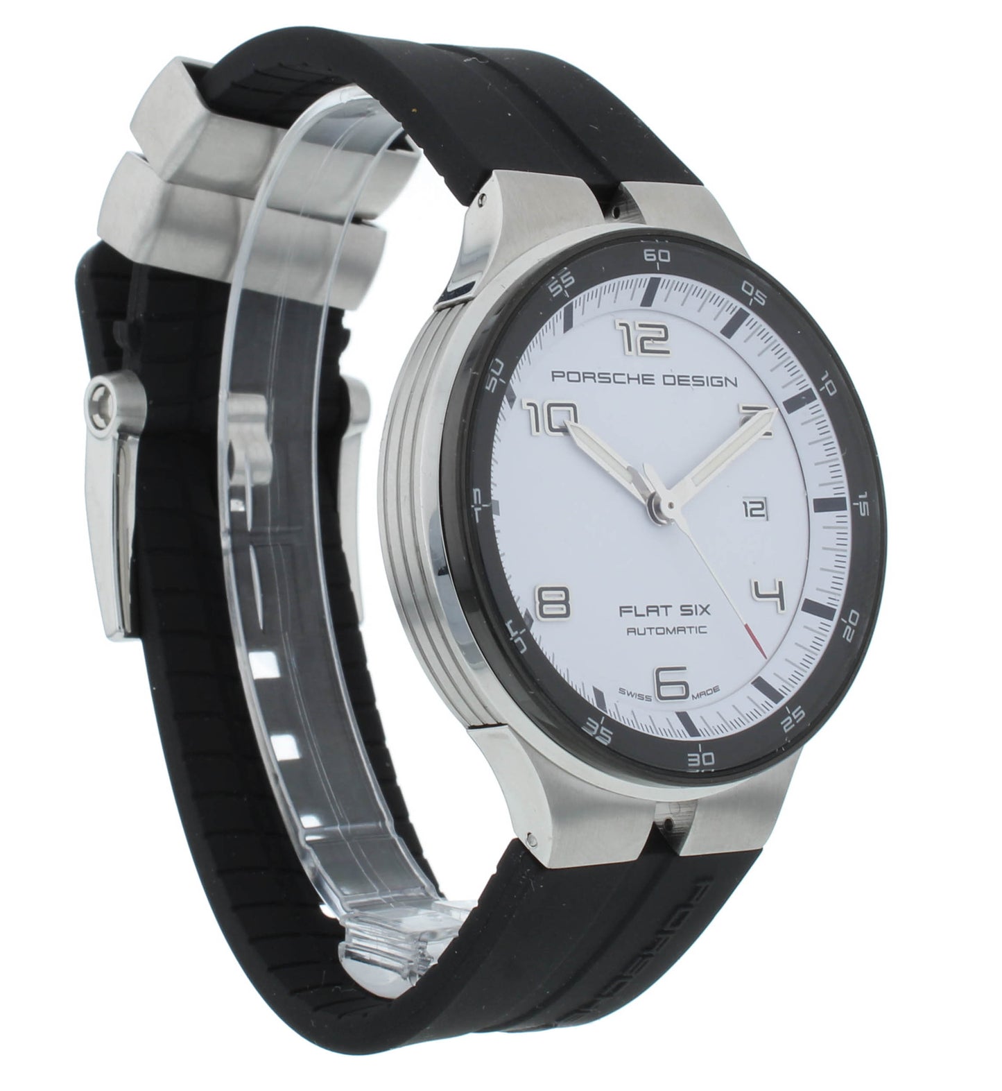 Porsche Design Flat Six 44mm Auto White Dial Men’s Watch P.635042641254