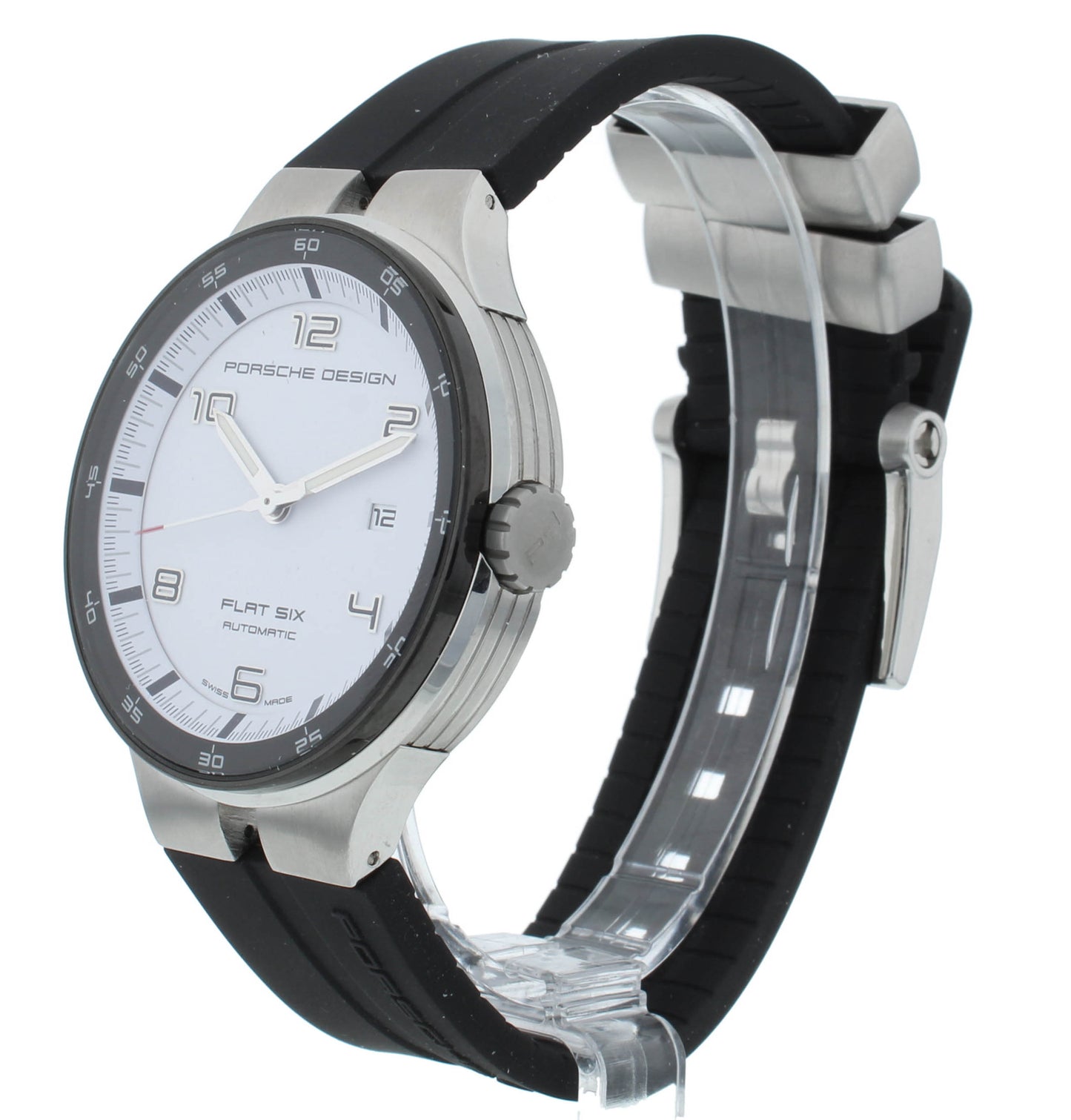 Porsche Design Flat Six 44mm Auto White Dial Men’s Watch P.635042641254