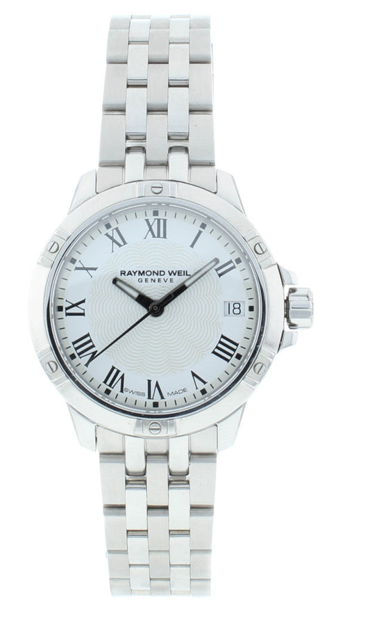 Pre-Owned Raymond Weil Tango 30mm Quartz White Dial Ladies Watch 5960-ST-00300