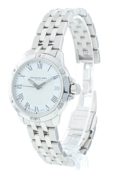 Pre-Owned Raymond Weil Tango 30mm Quartz White Dial Ladies Watch 5960-ST-00300