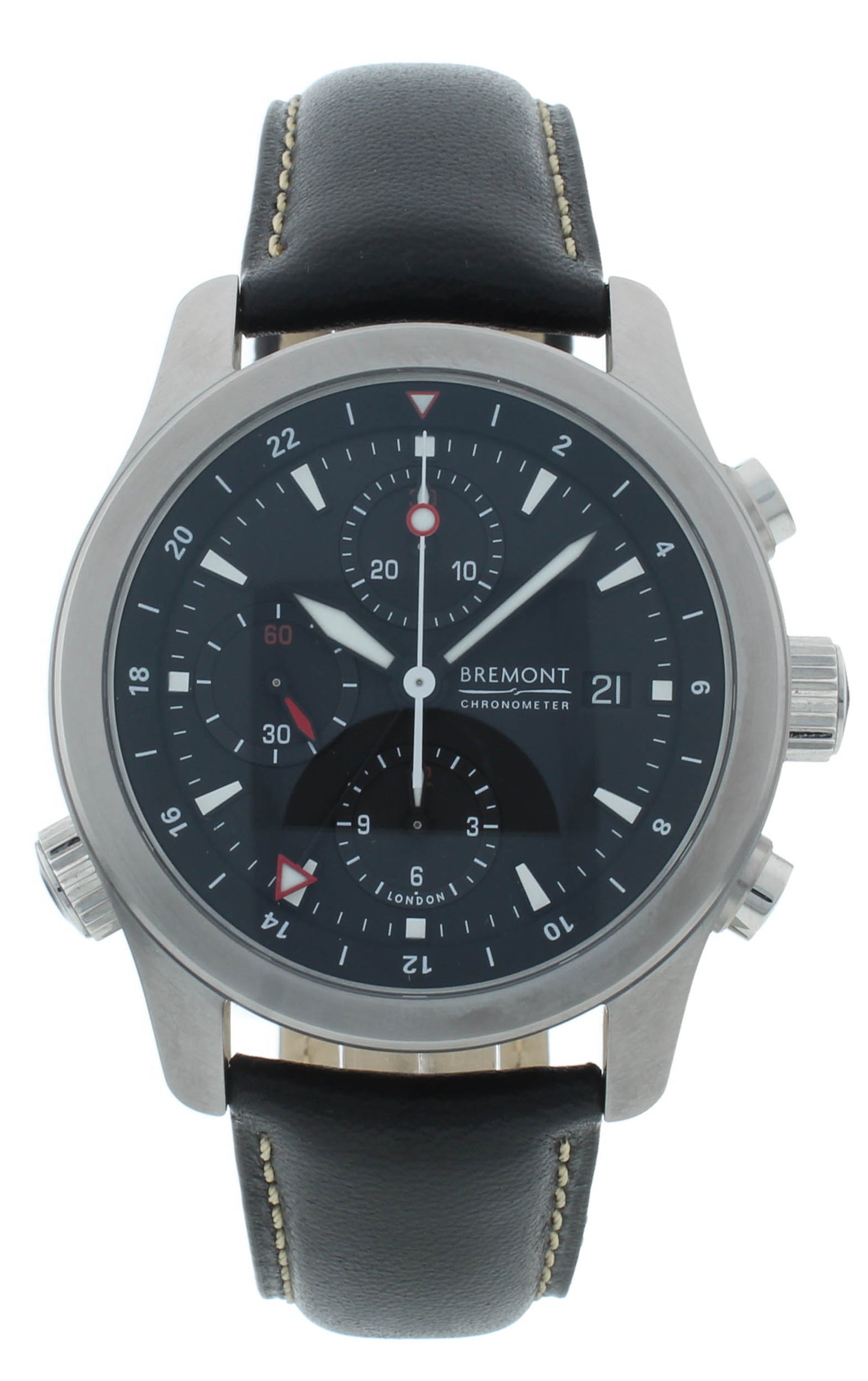 Bremont ALT1 Chrono World-Time Black Dial 43mm Auto Mens Watch ALT1-WT-BK-R-S
