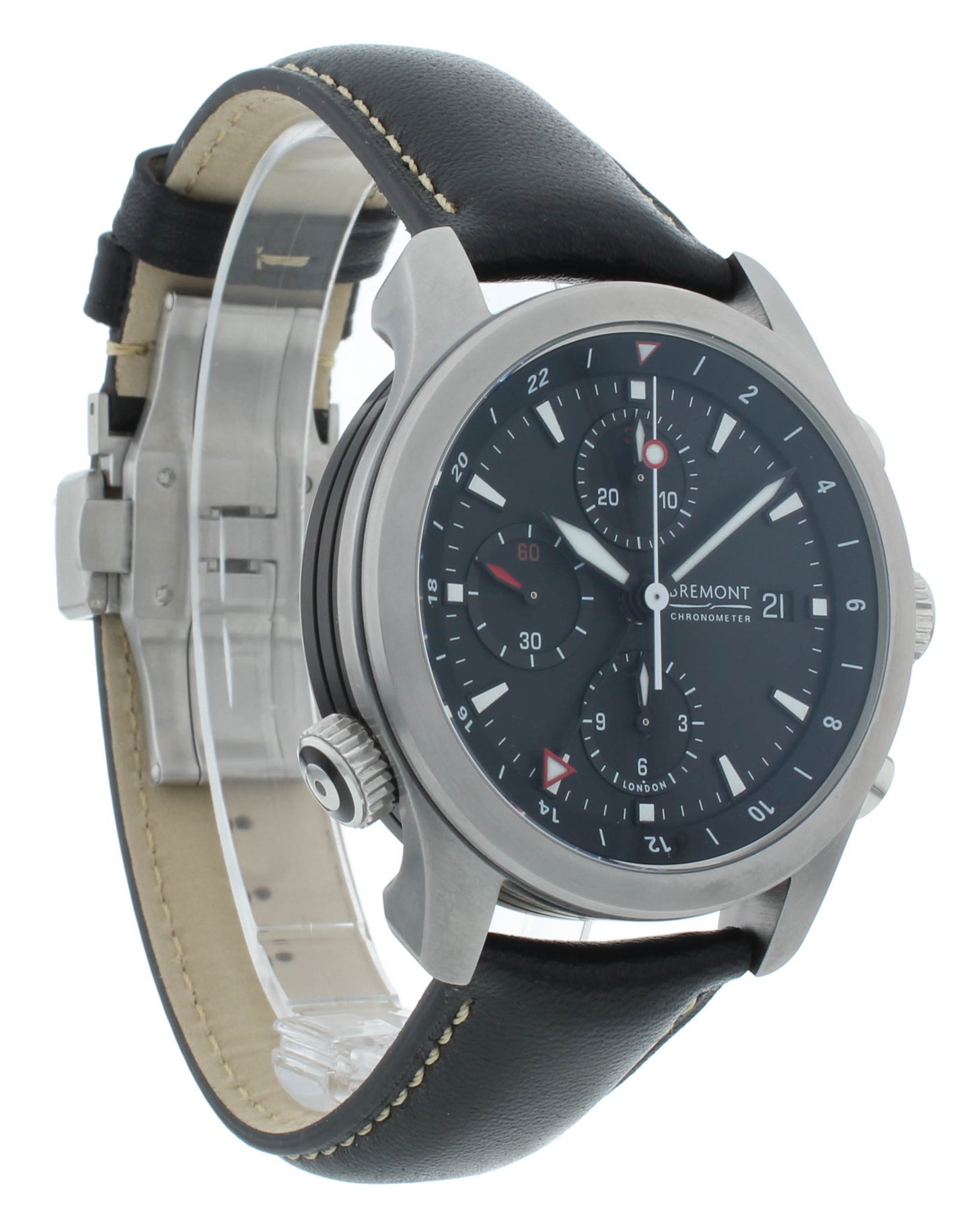 Bremont ALT1 Chrono World-Time Black Dial 43mm Auto Mens Watch ALT1-WT-BK-R-S