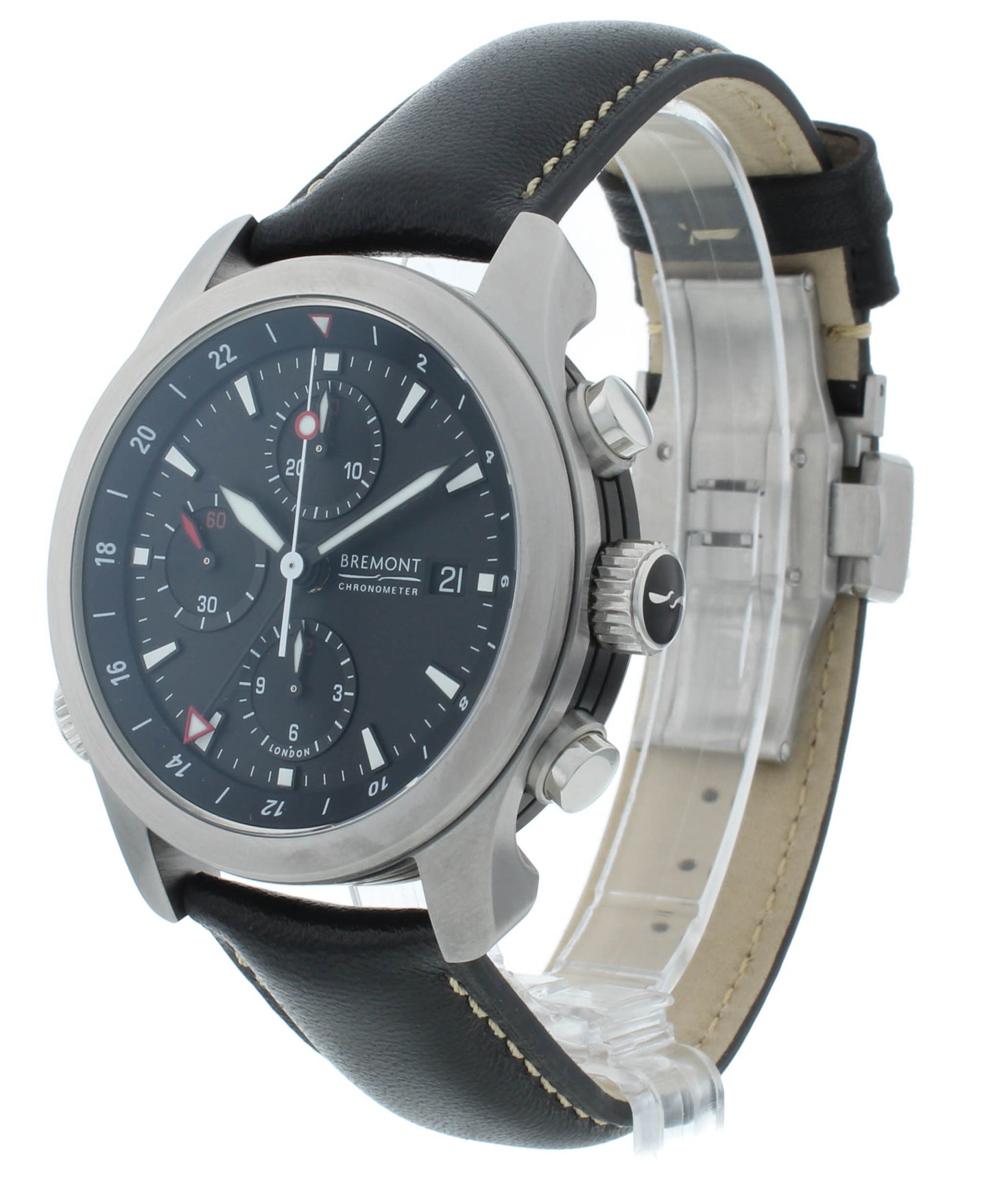 Bremont ALT1 Chrono World-Time Black Dial 43mm Auto Mens Watch ALT1-WT-BK-R-S