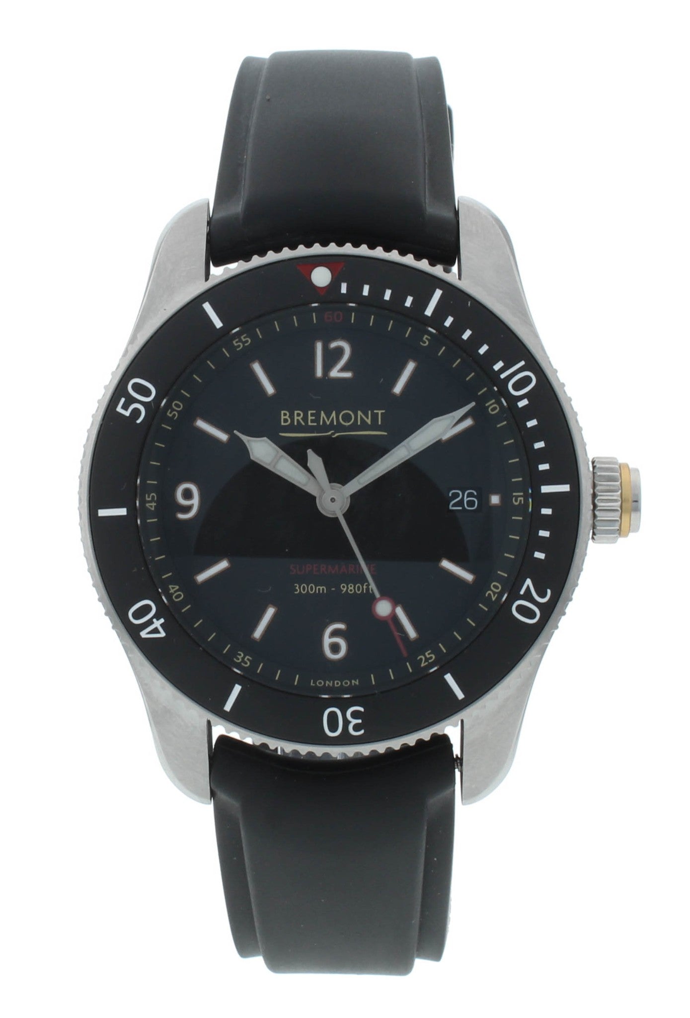Bremont Supermarine S300 Chronometer 40mm Automatic Men’s Watch S300-BK-R-S