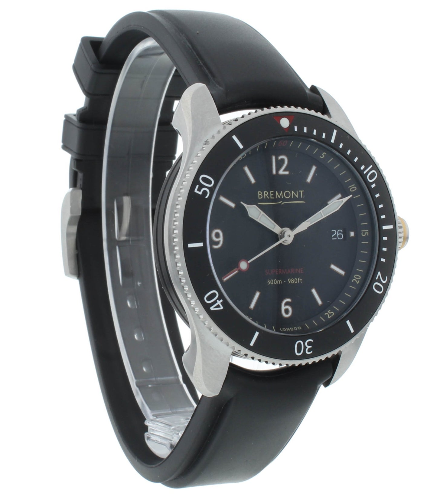 Bremont Supermarine S300 Chronometer 40mm Automatic Men’s Watch S300-BK-R-S