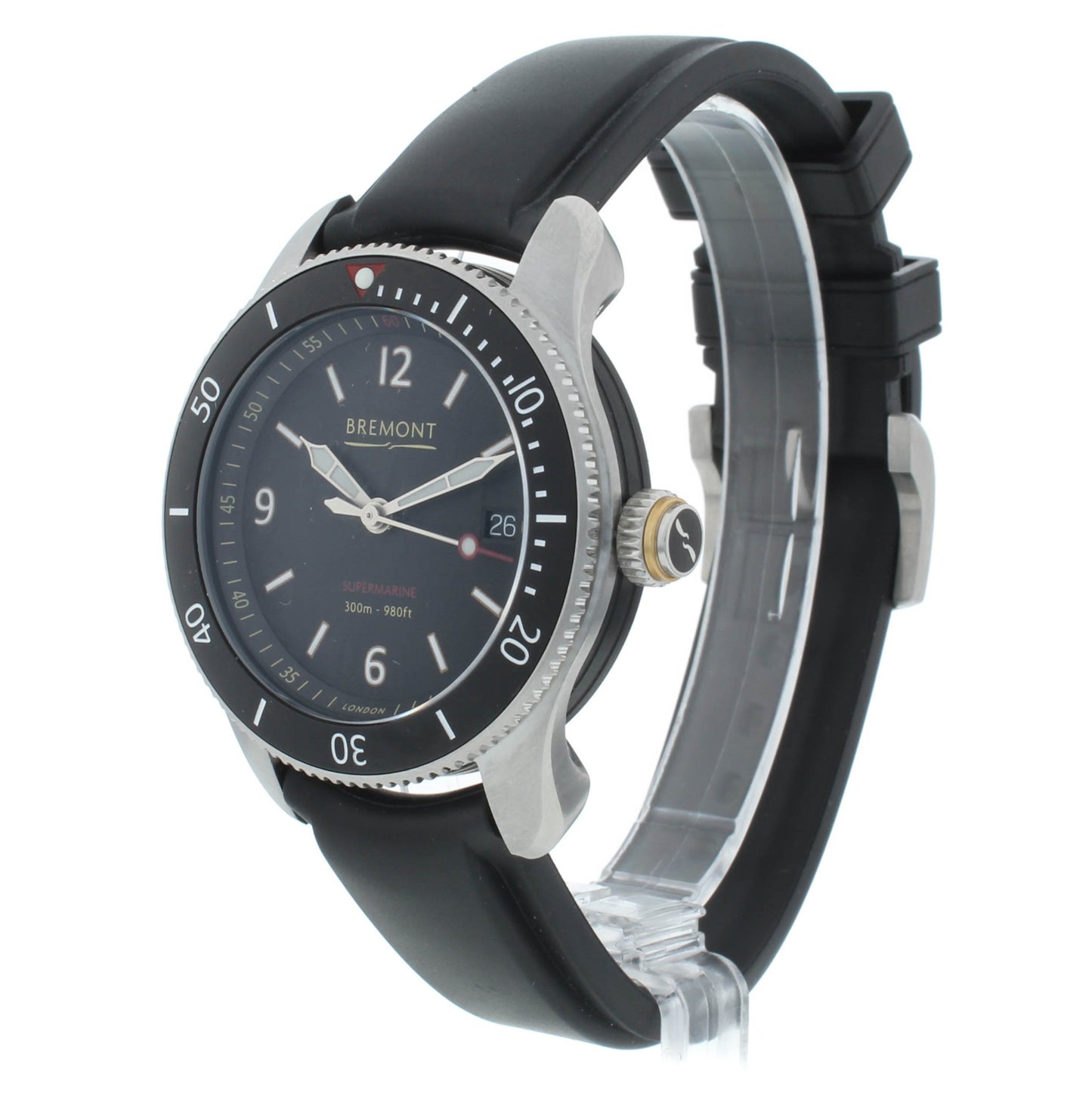 Bremont Supermarine S300 Chronometer 40mm Automatic Men’s Watch S300-BK-R-S