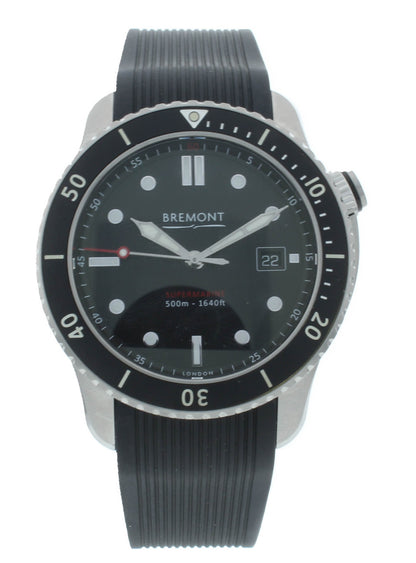 Bremont Supermarine S500 Chronometer 42mm Automatic Men’s Watch S500-BK-2018-R-S