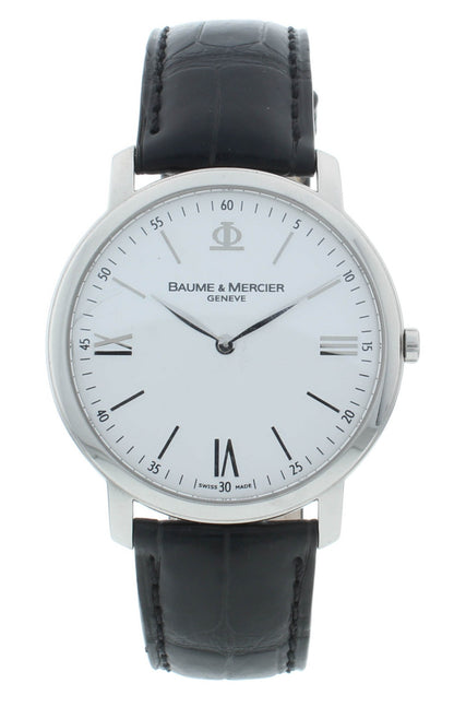 Pre-Owned Baume & Mercier Classima 39mm Silver Dial Quartz Men's Watch M0A08849