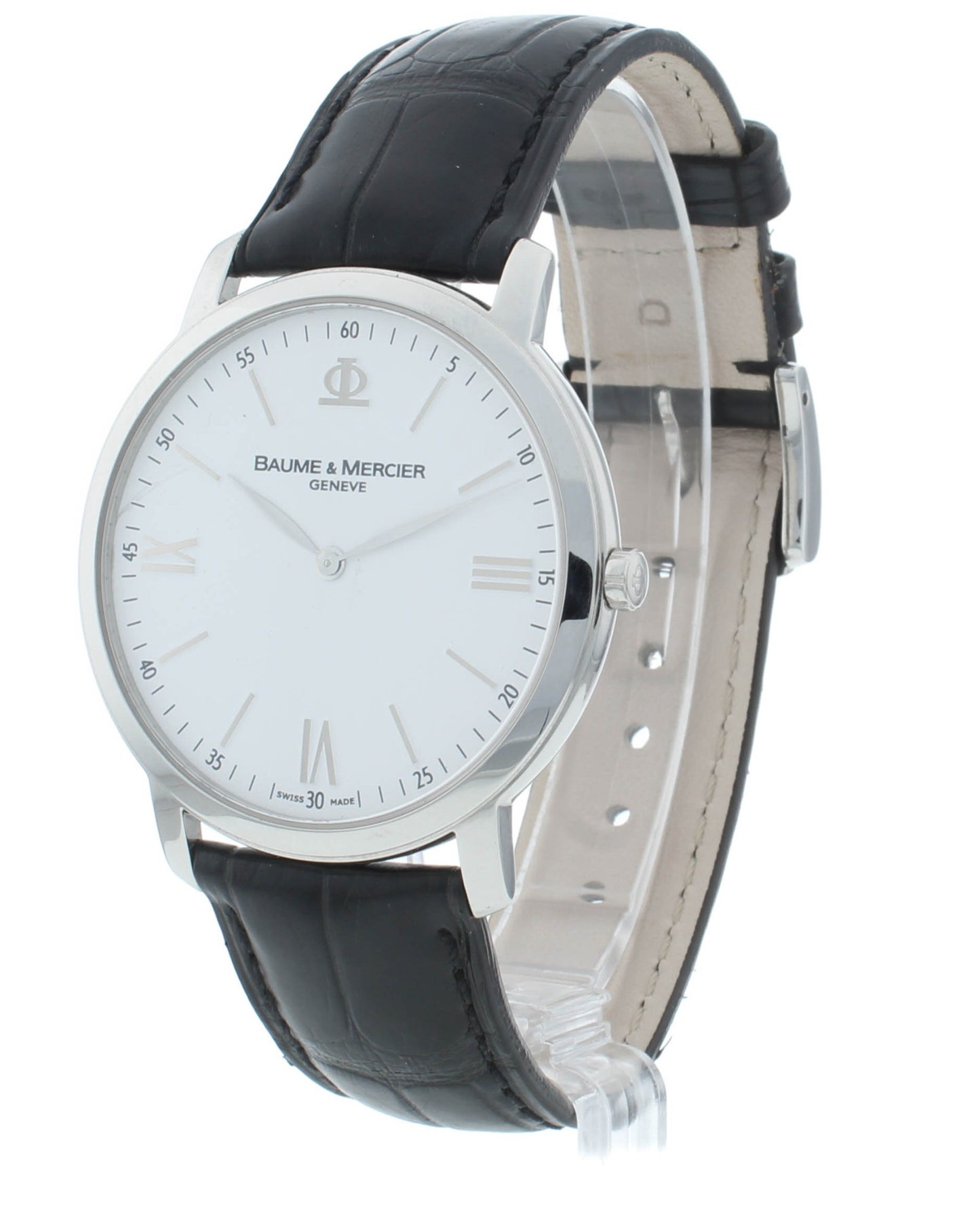 Pre-Owned Baume & Mercier Classima 39mm Silver Dial Quartz Men's Watch M0A08849