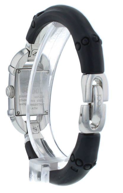 Gucci 6800 Series 16mm Quartz Silver Diamond Dial Ladies Watch YA068501
