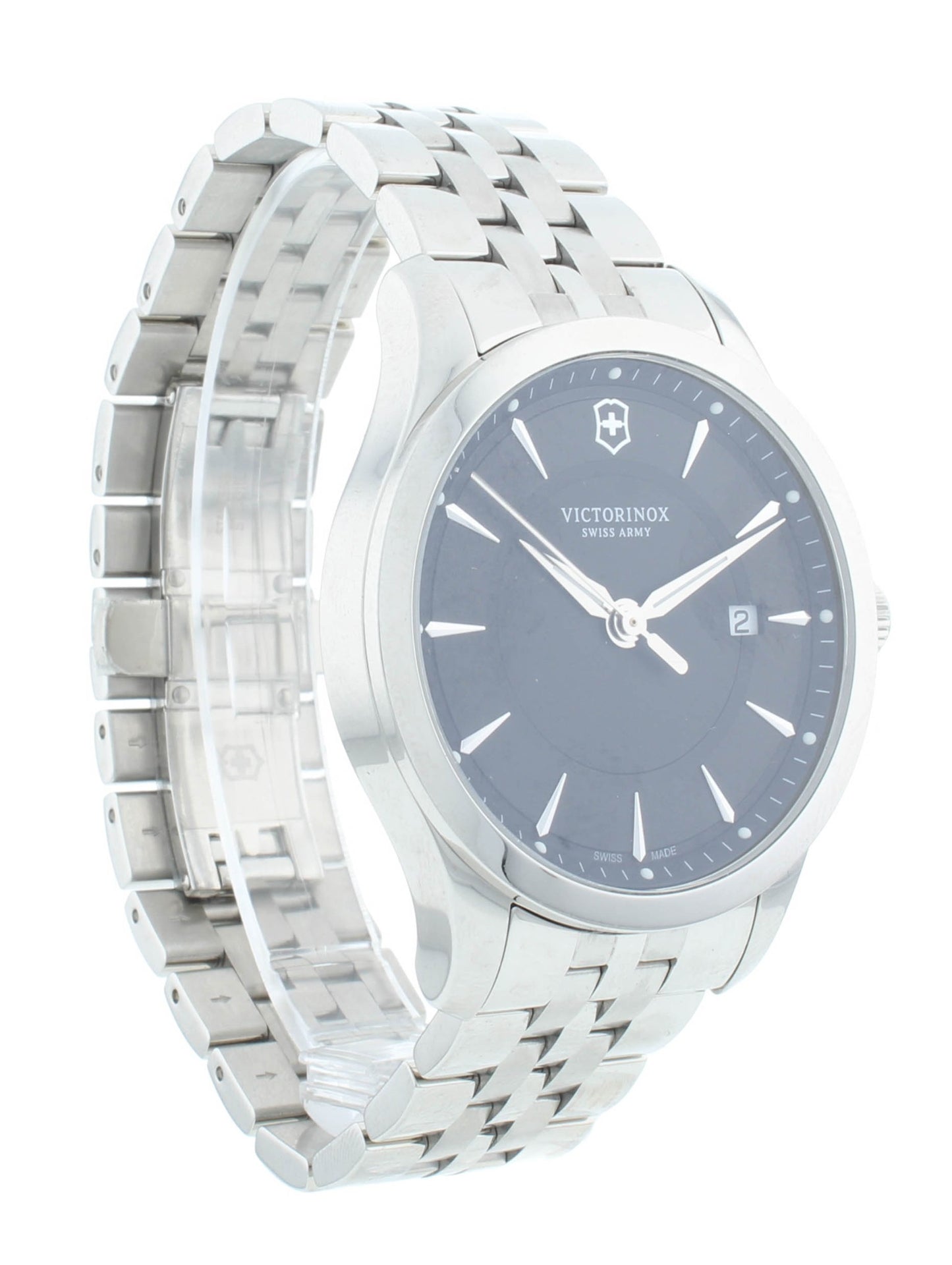 Victorinox Alliance 40mm Stainless Steel Black Dial Quartz Men's Watch 241801.1