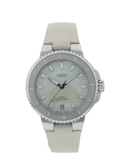 Oris Aquis Date 36mm Automatic White Dial Ladies Watch 01 7337792 4151-0741961FC