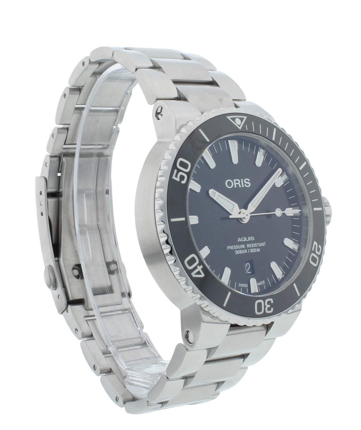 Oris Aquis Date 43.5mm Auto Black Dial Men's Watch 017337730 4134-0782405PEB