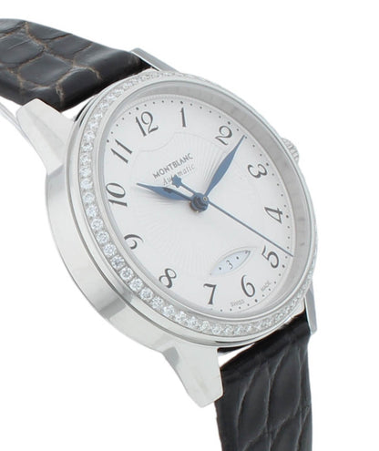 Montblanc Boheme 30mm Auto Stainless Steel Diamond Bezel Ladies Watch 111057