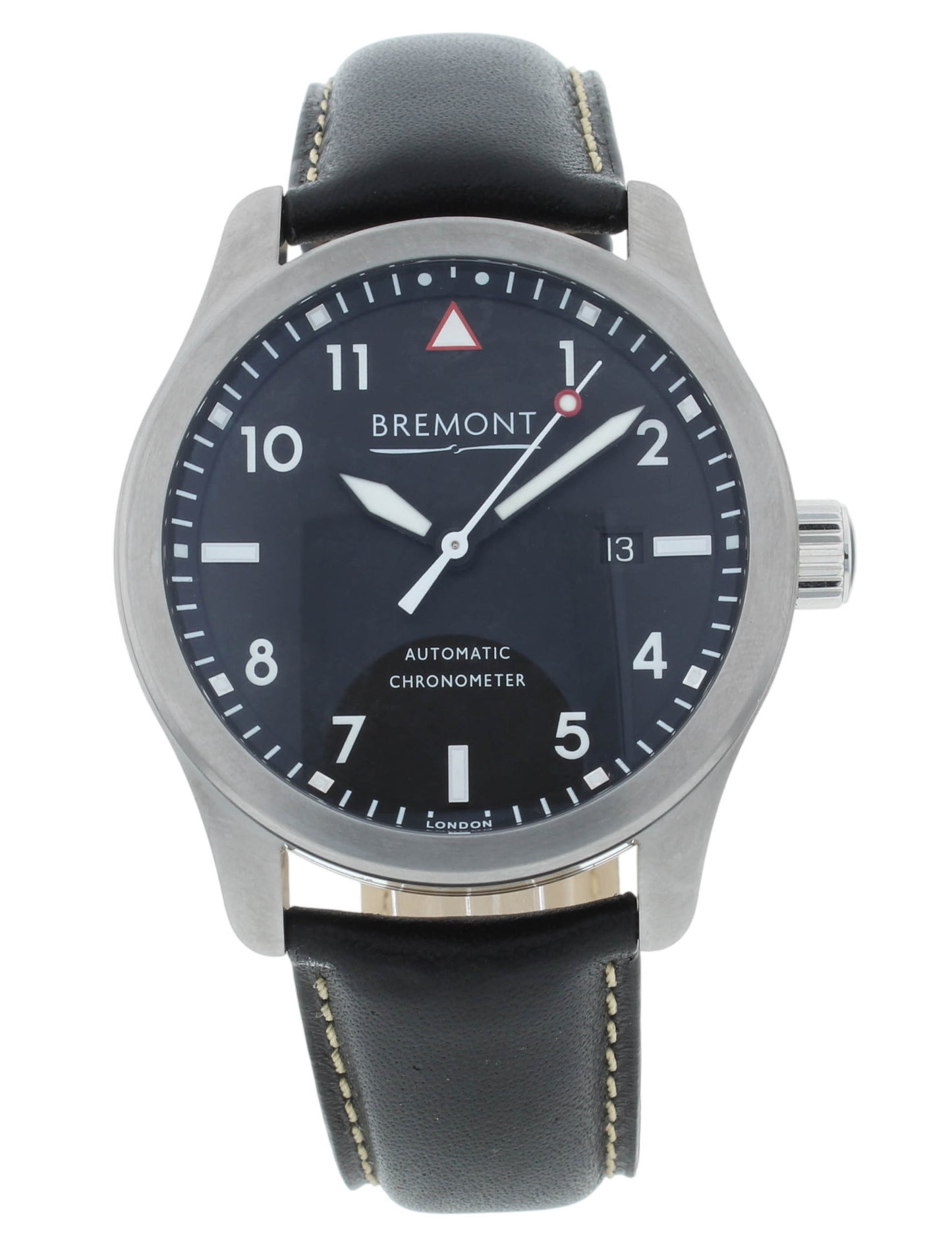 Bremont Solo Chronometer Black Dial 43mm Automatic Men’s Watch SOLO43-P-BK-R-S