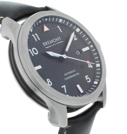 Bremont Solo Chronometer Black Dial 43mm Automatic Men’s Watch SOLO43-P-BK-R-S