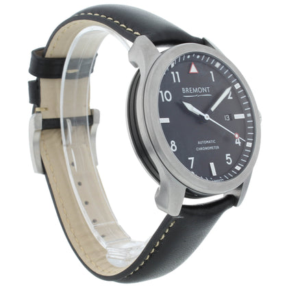 Bremont Solo Chronometer Black Dial 43mm Automatic Men’s Watch SOLO43-P-BK-R-S