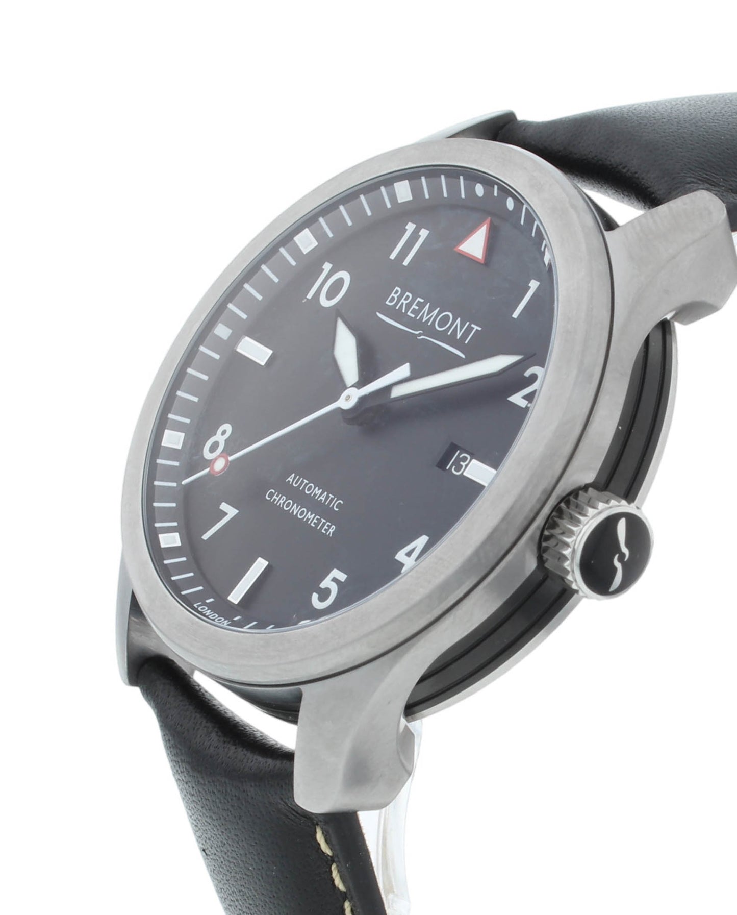 Bremont Solo Chronometer Black Dial 43mm Automatic Men’s Watch SOLO43-P-BK-R-S