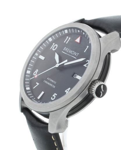Bremont Solo Chronometer Black Dial 43mm Automatic Men’s Watch SOLO43-P-BK-R-S