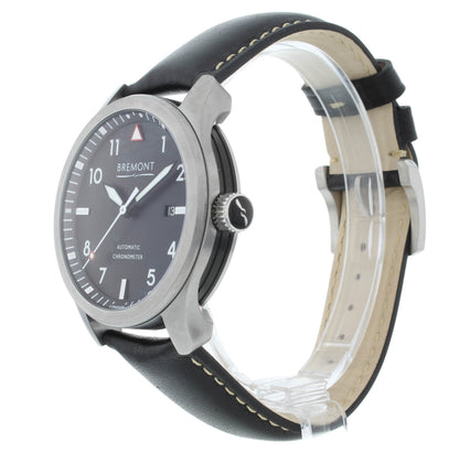 Bremont Solo Chronometer Black Dial 43mm Automatic Men’s Watch SOLO43-P-BK-R-S