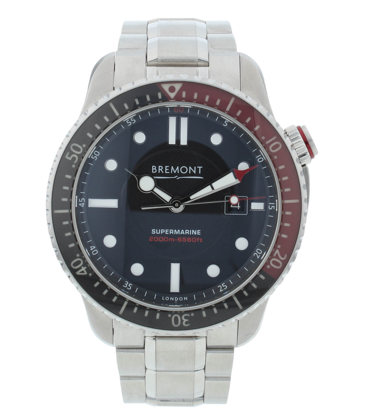 Bremont Supermarine 45mm Automatic Black Dial Men's Watch S2000-RD-B