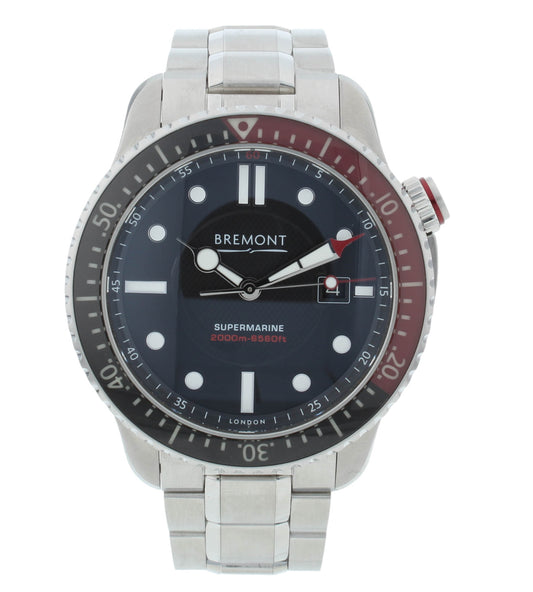 Bremont Supermarine 45mm Automatic Black Dial Men's Watch S2000-RD-B