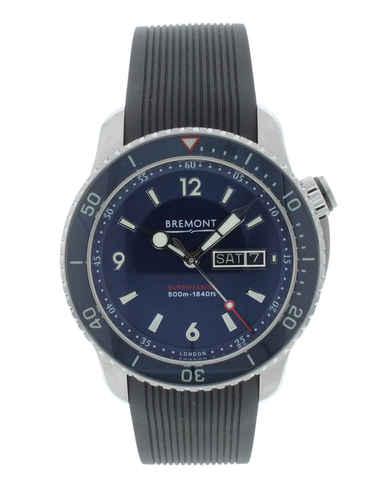 Bremont Supermarine S500 Blue Dial 43mm Automatic Men's Watch S500-BL-2018-R-S
