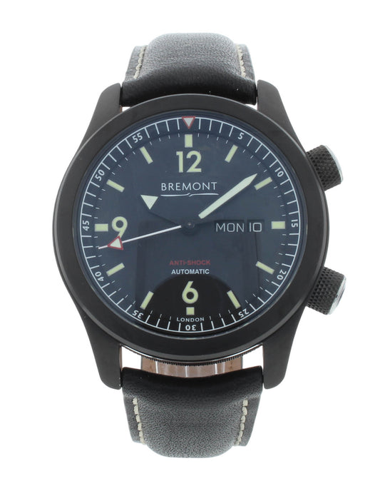 Bremont U-2 43mm Black Dial Automatic Stainless Steel Men's Watch U2-O-R-S