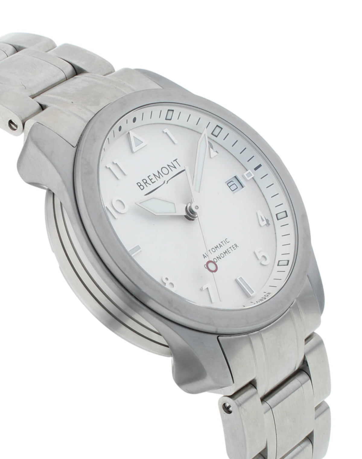 Bremont Solo 37 Stainless Steel White Dial Automatic Mens Watch SOLO37-SI-R-S