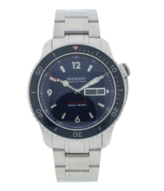 Bremont Supermarine S500 Blue Dial 43mm Automatic Men's Watch S500-BL-2018-B