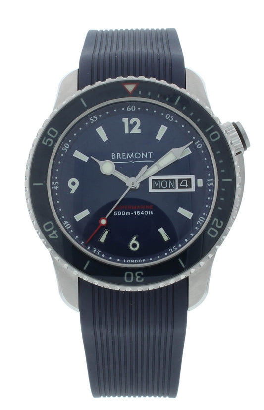 Bremont Supermarine S500 Blue Strap 43mm Automatic Men's Watch S500-BL-2018-R-S