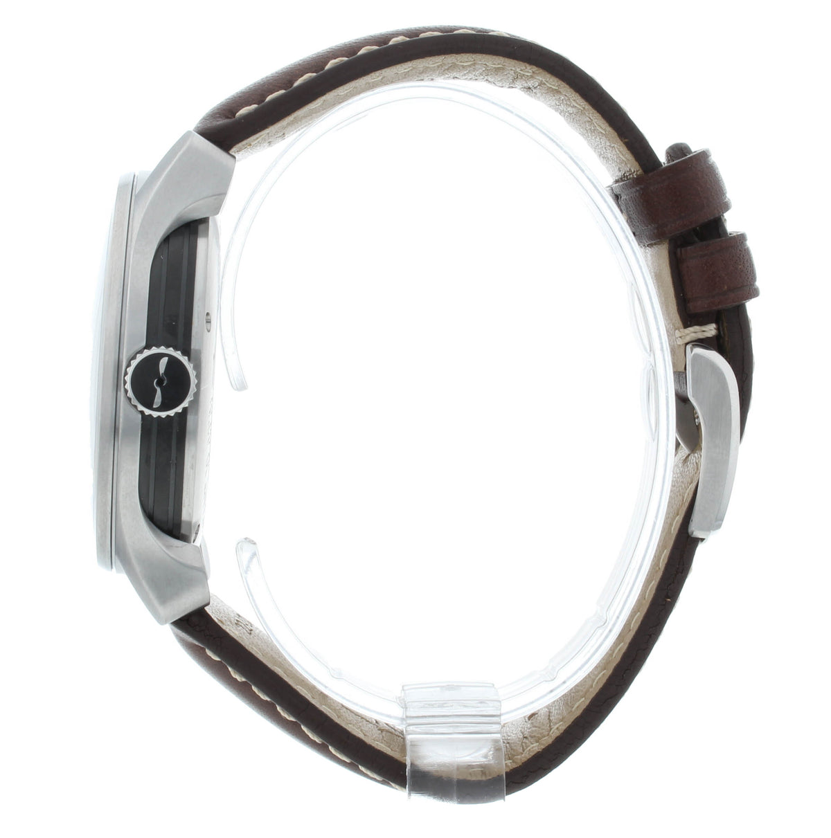 Bremont Solo 43mm Automatic Steel White Dial Brown Strap Men's Watch SOLO43-WS-H