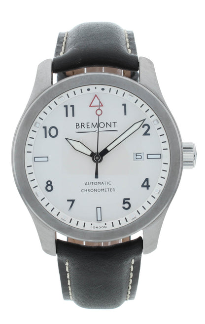 Bremont Solo 43mm White Dial Automatic Steel Men's Watch SOLO43-WS-H