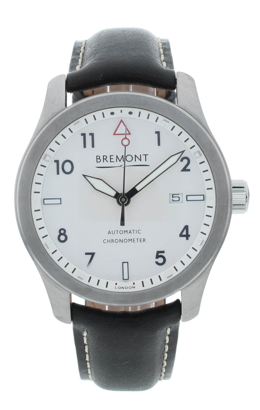 Bremont Solo 43mm White Dial Automatic Steel Men's Watch SOLO43-WS-H
