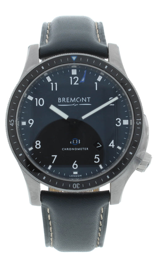 Bremont Boeing Model 1 43mm Black Dial Leather Strap Men's Watch BM1-BK-R-S