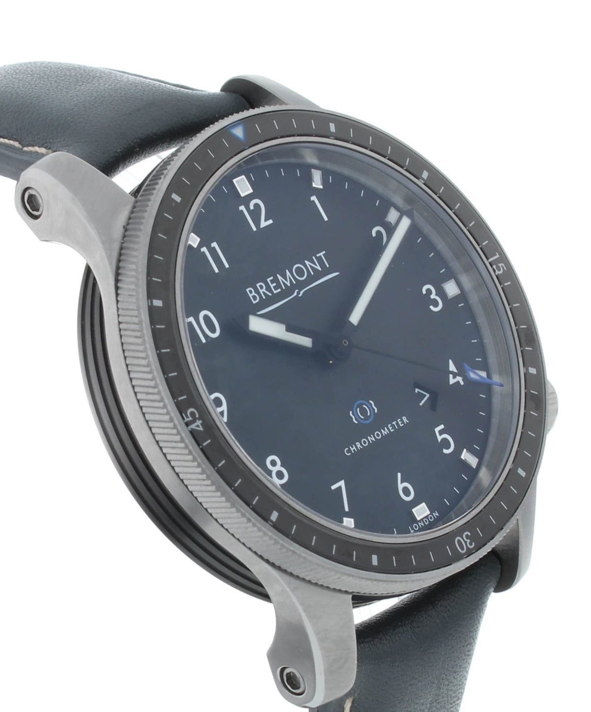 Bremont Boeing Model 1 43mm Black Dial Leather Strap Men's Watch BM1-BK-R-S