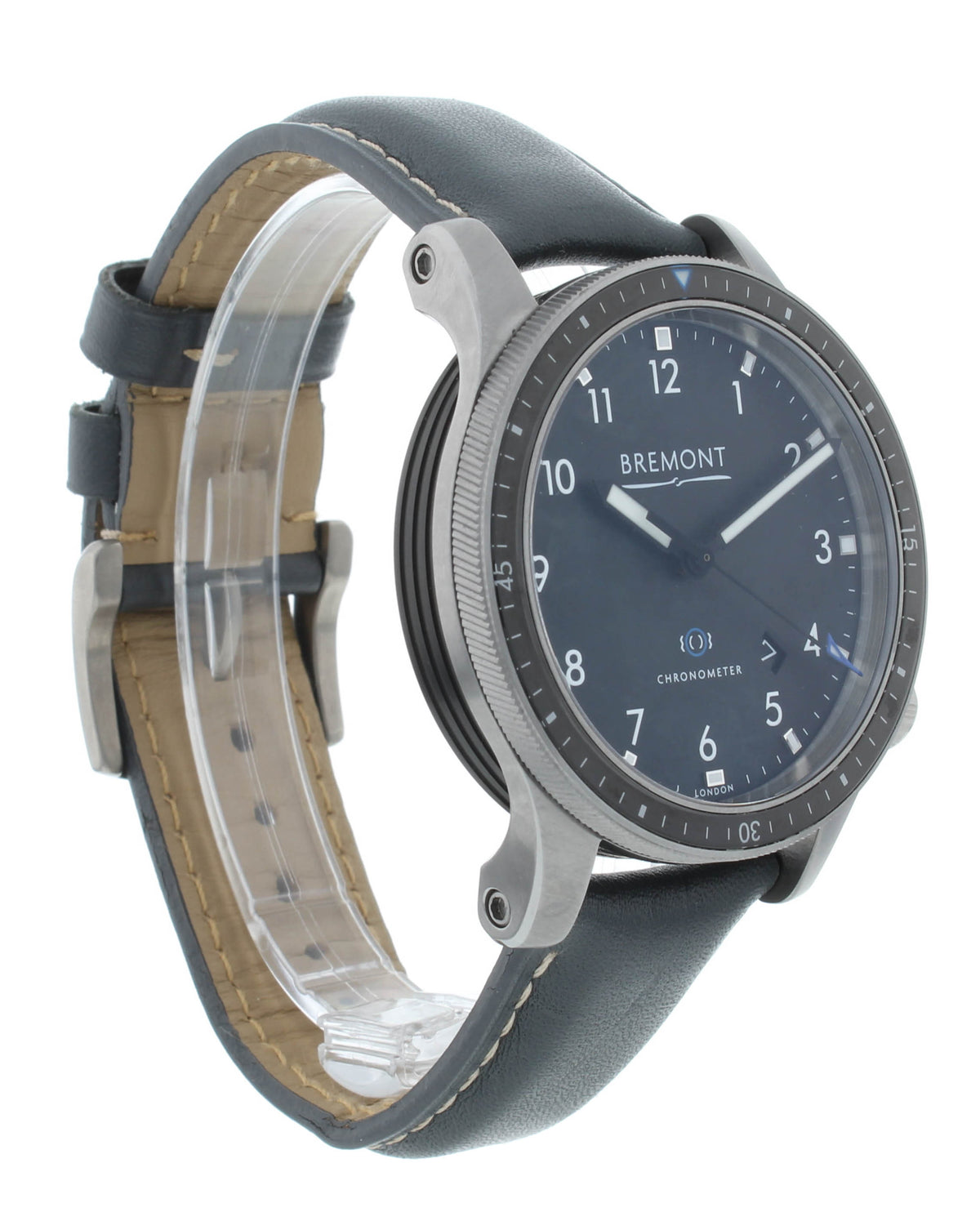 Bremont Boeing Model 1 43mm Black Dial Leather Strap Men's Watch BM1-BK-R-S
