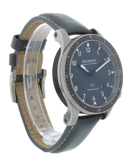 Bremont Boeing Model 1 43mm Black Dial Leather Strap Men's Watch BM1-BK-R-S