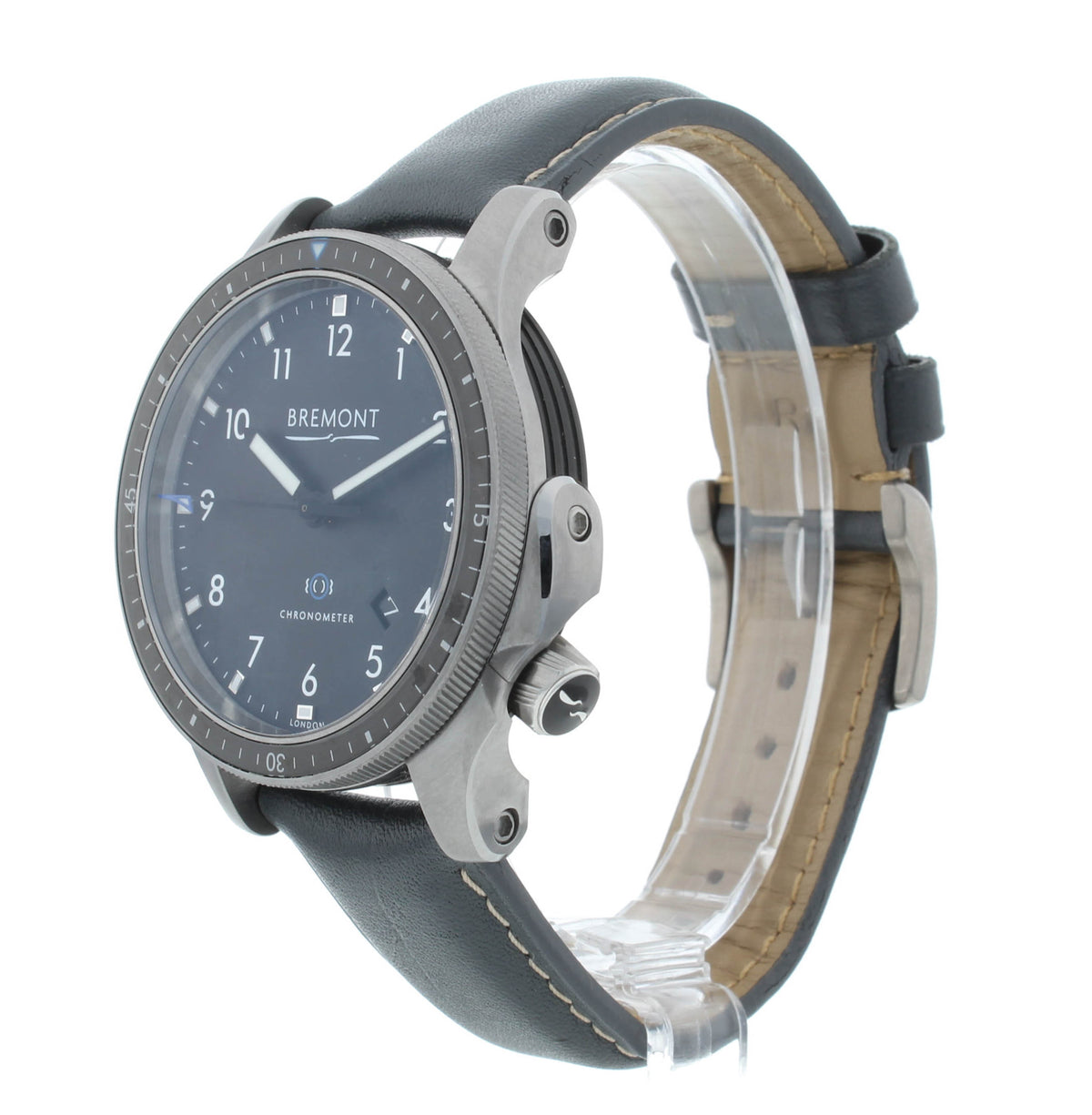 Bremont Boeing Model 1 43mm Black Dial Leather Strap Men's Watch BM1-BK-R-S
