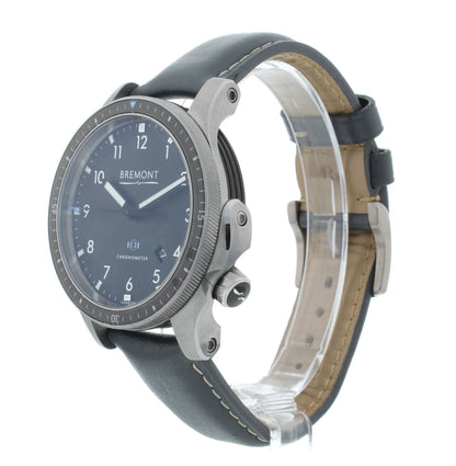 Bremont Boeing Model 1 43mm Black Dial Leather Strap Men's Watch BM1-BK-R-S
