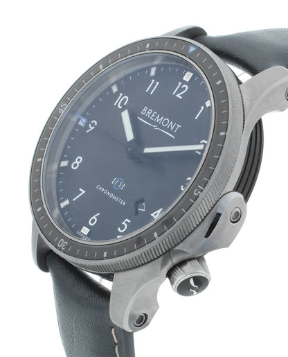 Bremont Boeing Model 1 43mm Black Dial Leather Strap Men's Watch BM1-BK-R-S
