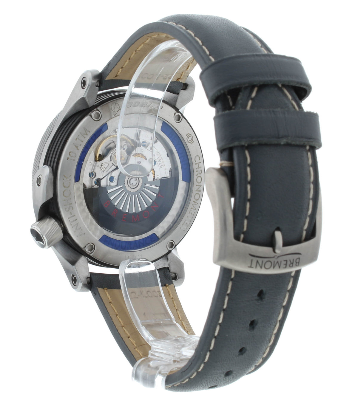 Bremont Boeing Model 1 43mm Black Dial Leather Strap Men's Watch BM1-BK-R-S