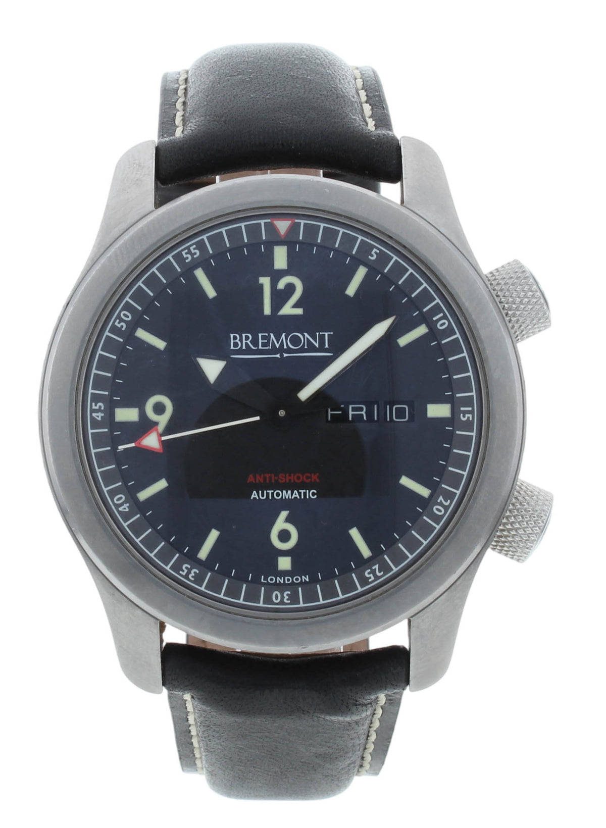 Bremont U-2 43mm Black Dial Automatic Day/Date Stainless Steel Men's Watch U2-H