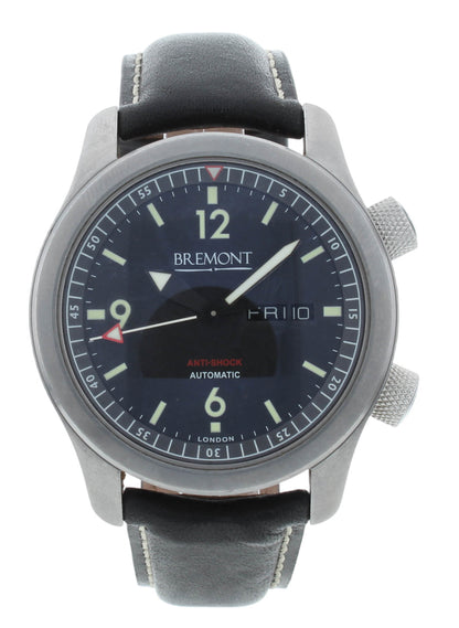 Bremont U-2 43mm Black Dial Automatic Day/Date Stainless Steel Men's Watch U2-H