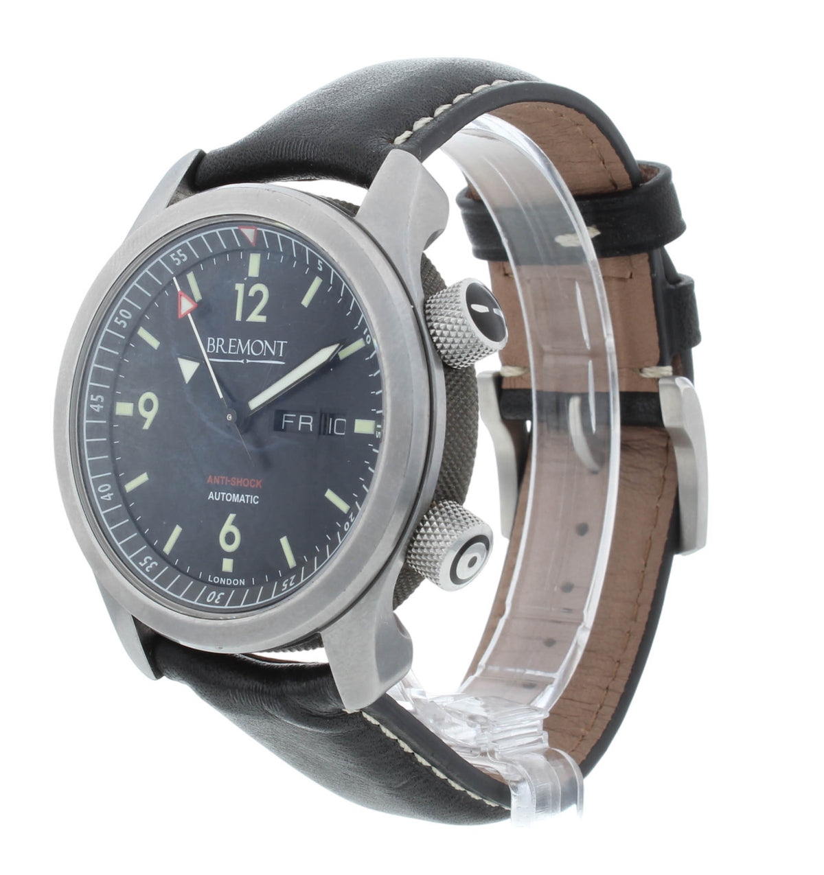Bremont U-2 43mm Black Dial Automatic Day/Date Stainless Steel Men's Watch U2-H