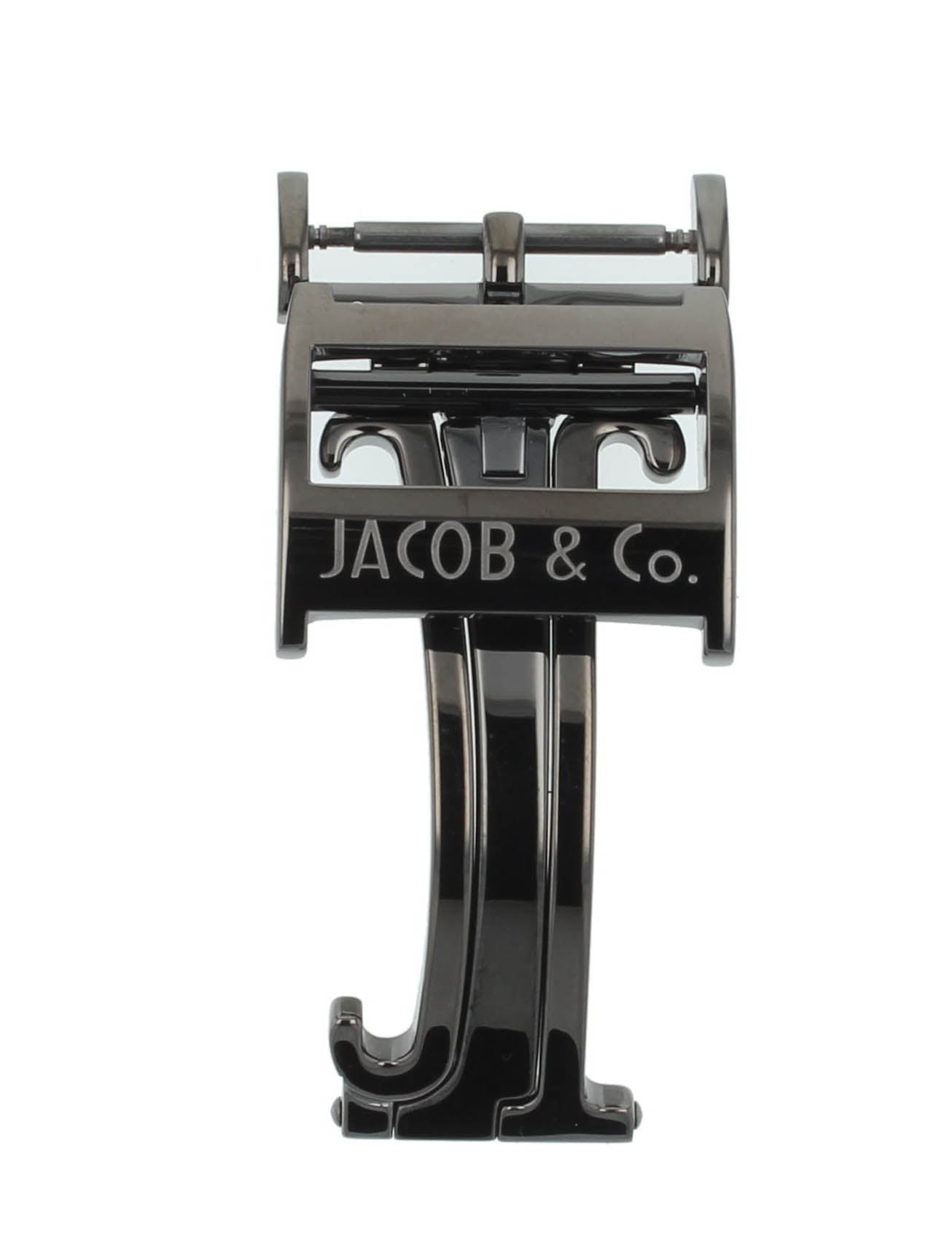 Unworn Original Jacob & Co. Stainless Steel Black Watch Folding Buckle Only 22mm