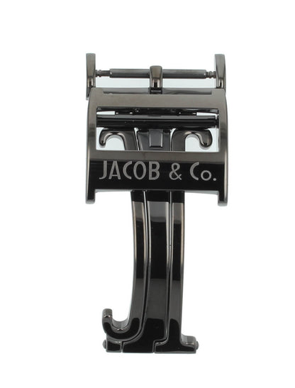 Unworn Original Jacob & Co. Stainless Steel Black Watch Folding Buckle Only 22mm