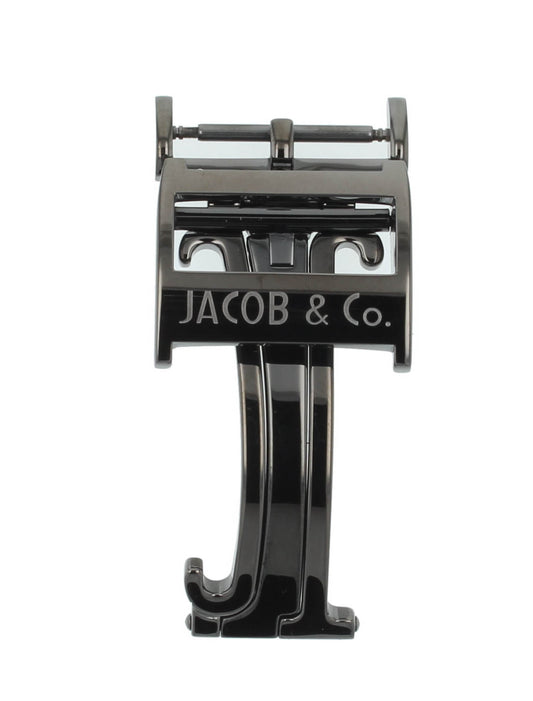 Unworn Original Jacob & Co. Stainless Steel Black Watch Folding Buckle Only 18mm